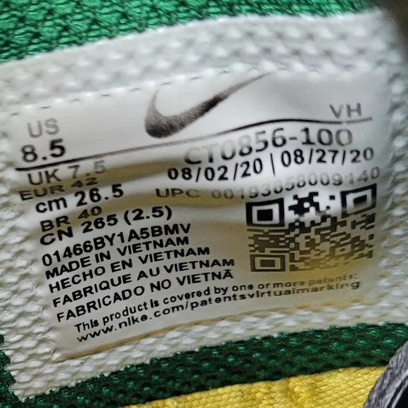 NIKE OFF WHITE X DUNK LOW MEN'S SHOE 8.5 PINE GREEN CT0856-100
